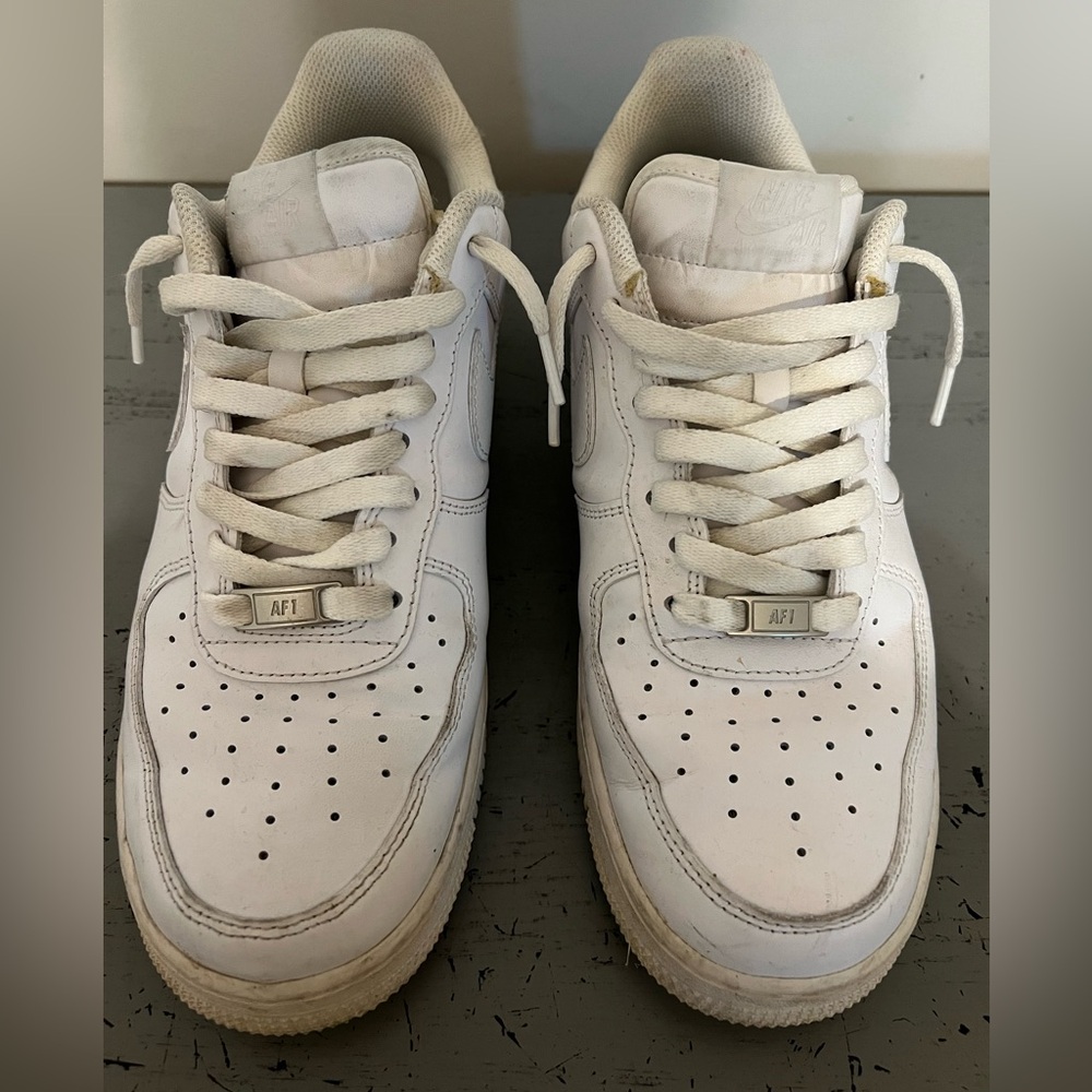 White Nike Men's Uptown Air Force 1 Sneakers